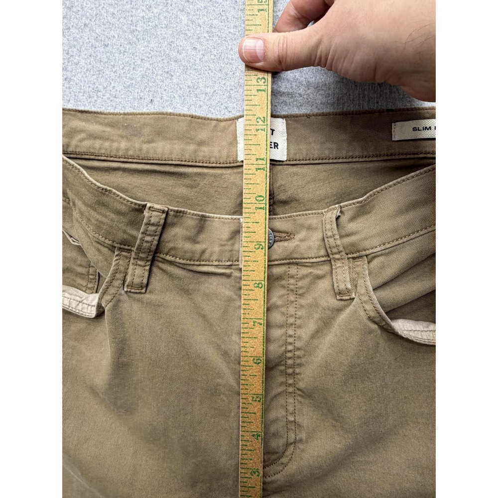 Flint and Tinder Pants Mens 33x30 Khaki Slim Fit Stretch Twill Chino 5 Pocket - Picture 7 of 14
